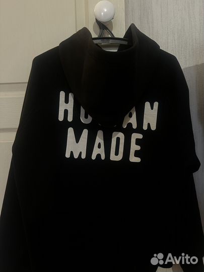 Зип худи human made red heart logo