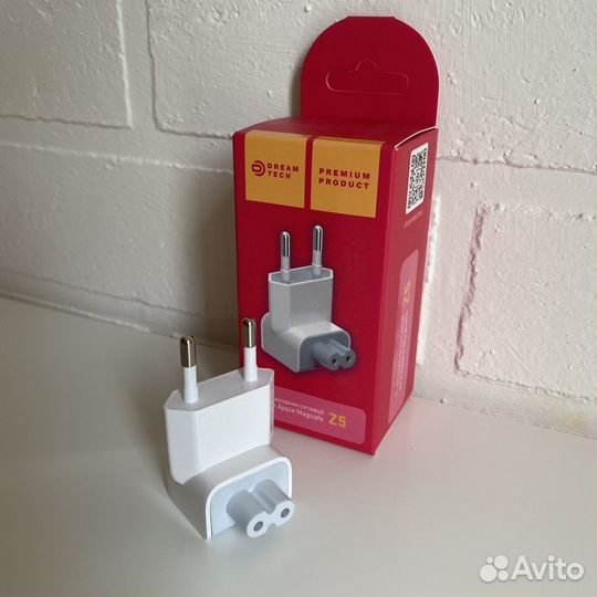 Переходник сетевой вилка apple евро