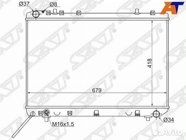 Радиатор ssangyong korando/tagaz tager 2.3/2.9D