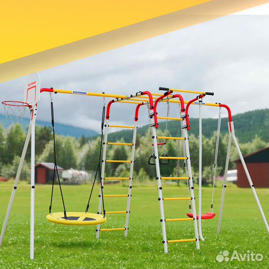 Детский спортивный комплекс Веселая лужайка PRO №1