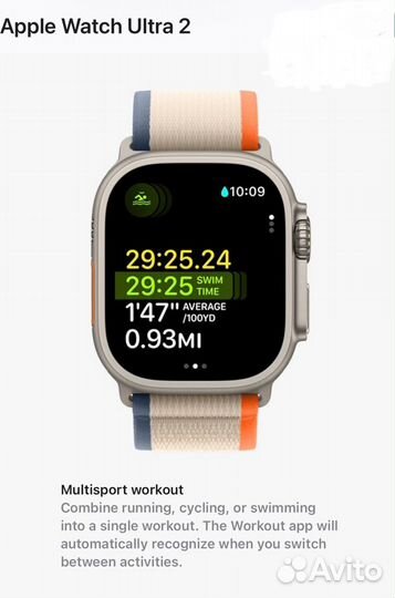 Ремешок apple watch ultra 2 trail loop