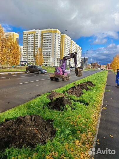 Услуги миниэкскаватора