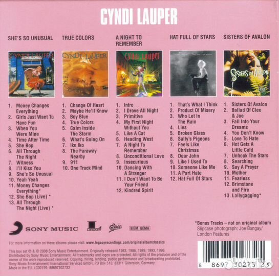 Cyndi Lauper / Original Album Classics (5CD)