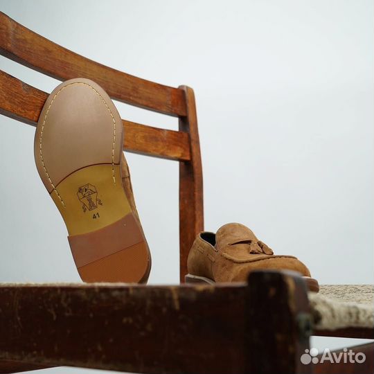 Лоферы мужские Brunello Cucinelli с кисточками