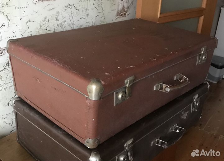 Чемодан фибровый СССР ретро винтаж