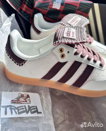 Кроссовки Adidas Samba Wales Bonner Cream White