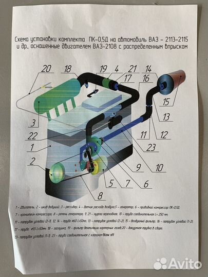 Турбо Кит Турбокит пк-23 на ваз 2108-2115 8 Valve