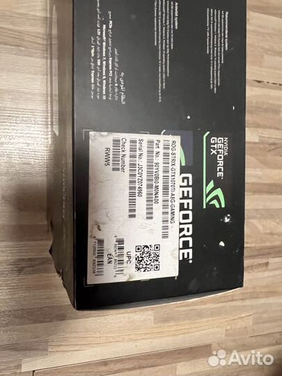 Видеокарта Asus rog strix 1070 Ti