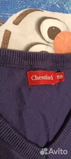 Жилет школьный синий 158