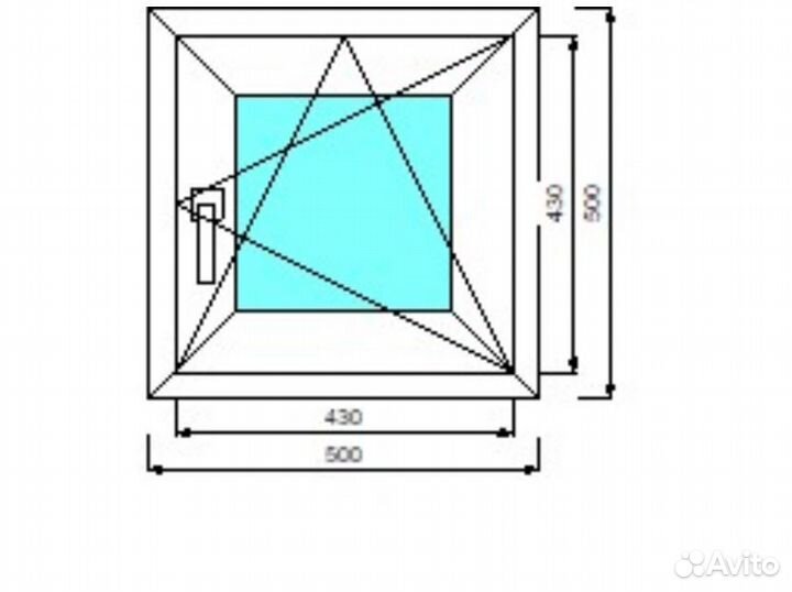 Окно пластиковое поворотно-откидное