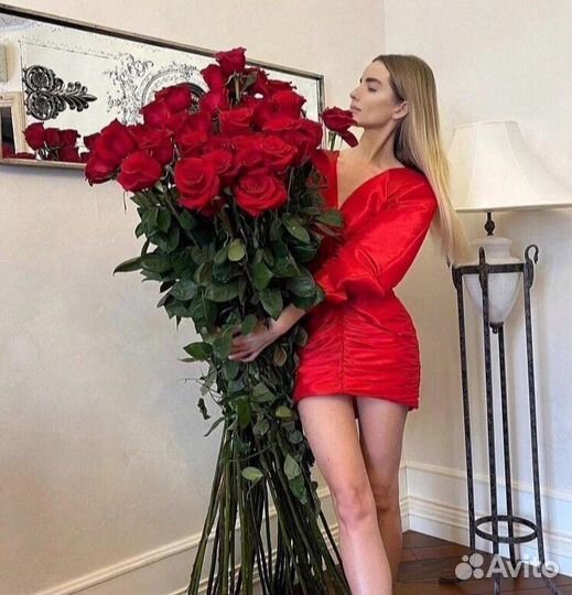 Цветы розы гиганты 140 см, гигантские розы