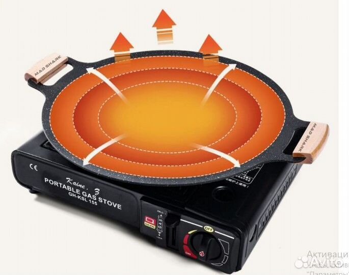 Корейская сковорода-гриль для дома и кемпинга