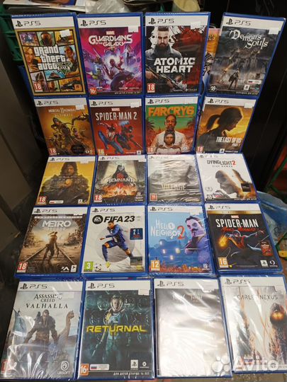 Игры ps5, лицензионные диски ps5