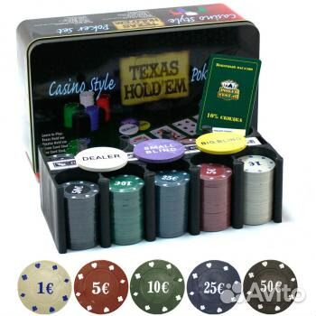 Набор для покера с сукном Holdem Lite 200 фишек