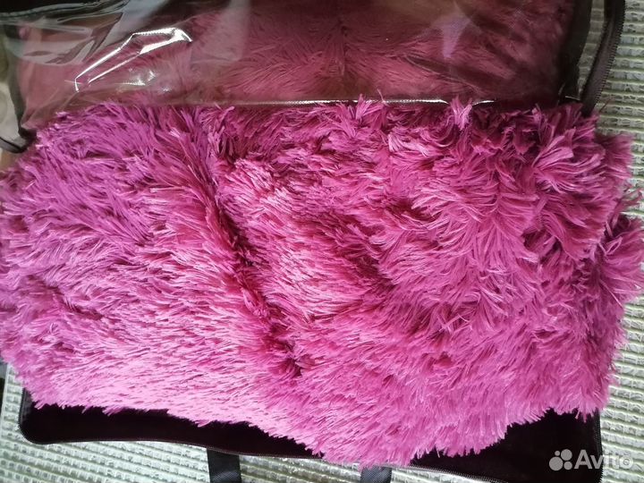 Плед пушистый травка