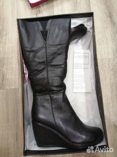 Сапоги новые женские зимние кожаные 41 размер