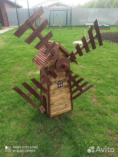 Декоративная мельница для сада