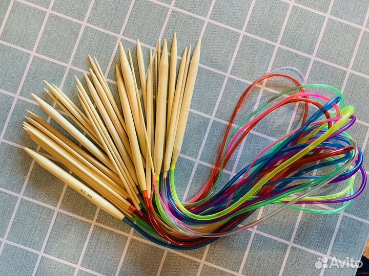 Набор круговых спиц бамбуковых