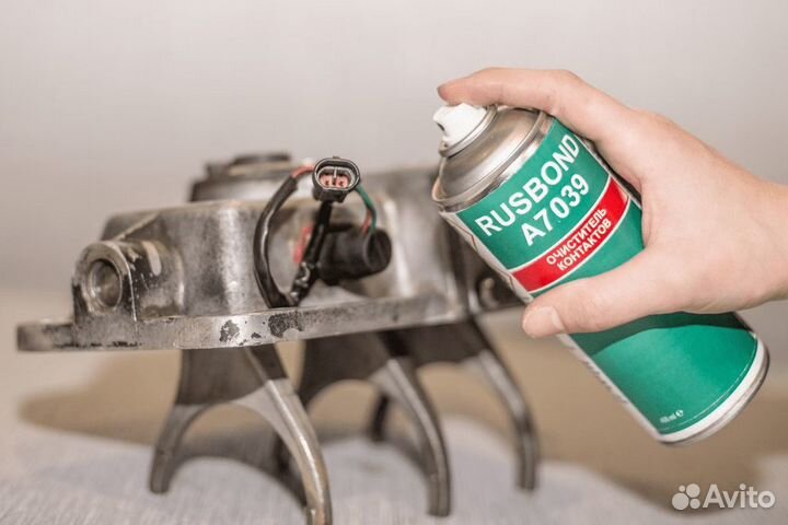 RusBond А7.039 200мл очиститель контактов, спрей RusBond