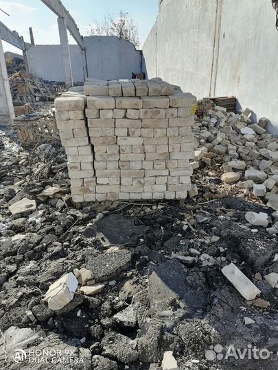 Кирпич белый полуторный бу