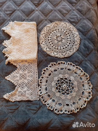 Вязанные изделия крючком, х/б