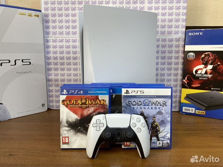 Sony PlayStation 5 + 55 игр + GoW Ragnarok
