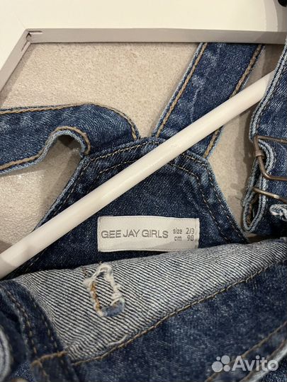 Джинсовый сарафан для девочки 98