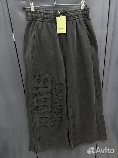 Штаны vetements широкие paris (коллекция 2024)