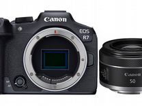 Камера Canon EOS R7 body + RF 50mm f1.8 STM