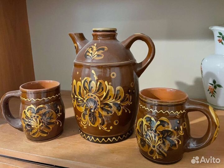 Кувшин с кружками керамика