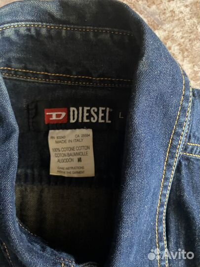 Джинсовая рубашка мужская Disel Italy р. 50-52