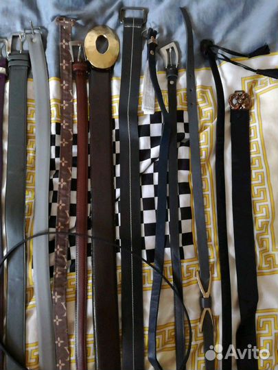 Ремень YSL Diesel Ferre много кожа текстиль винтаж