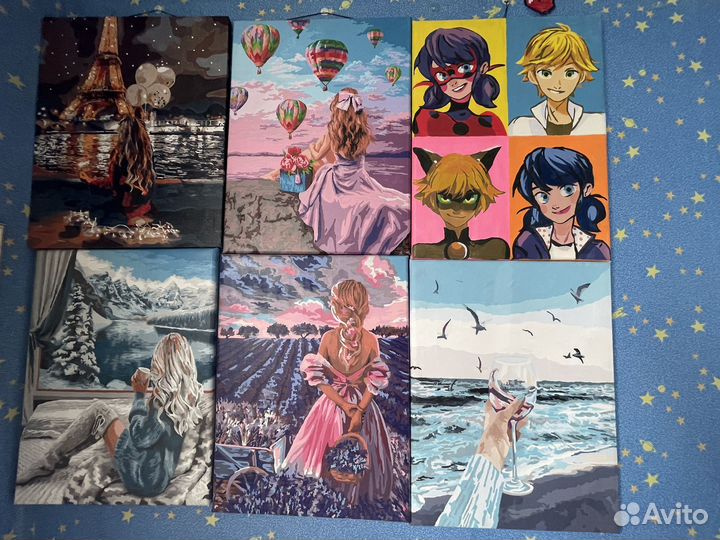 Раскрашенные картины по номерам