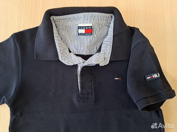 Поло Tommy hilfiger, жилет, джинсы, шапка снуд