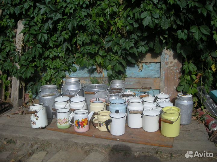 Бидоны СССР алюминиевые эмалированные самовывоз