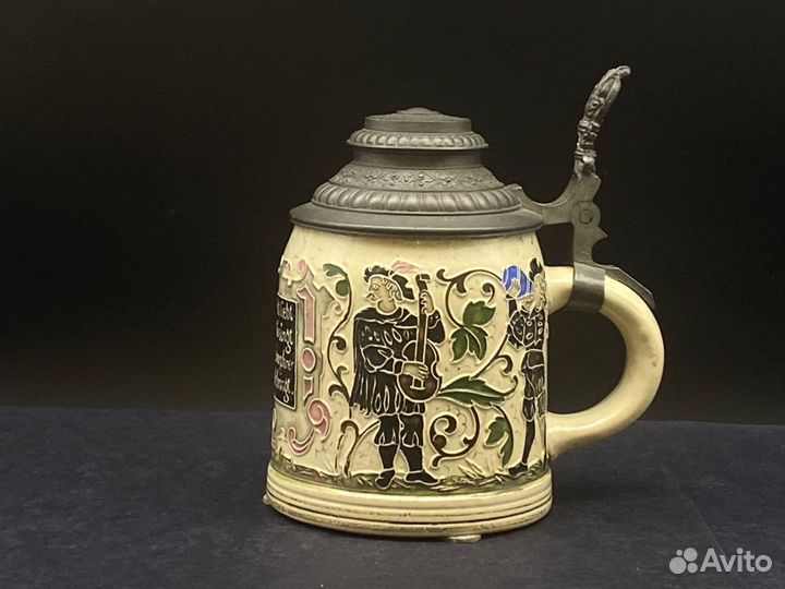 Антикварная Пивная Кружка Адольфа Дизингера