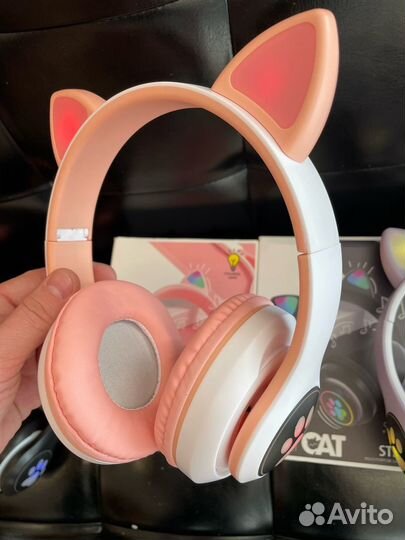 Наушники с кошачьими ушками беспроводные