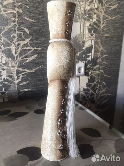 Ваза для цветов глиняная