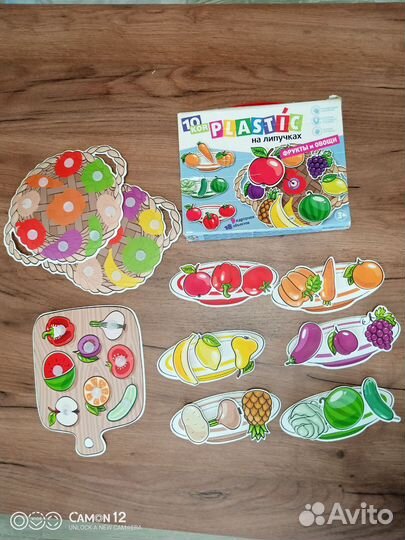 Развивающая игра для детей фрукты и овощи Plastic