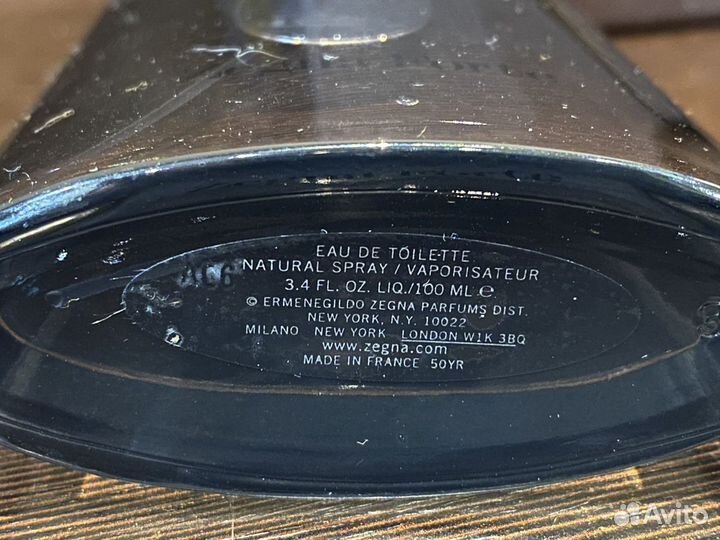 Туалетная вода Zegna Forte 100 ml Оригинал