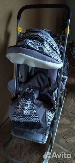 Детские санки коляска бу