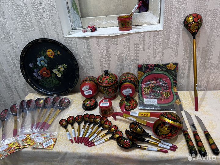 Хохлома/деревянные расписные предметы