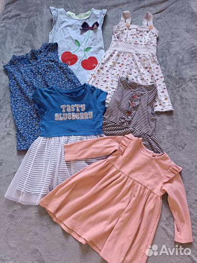 Вещи пакетом для девочки 98 104