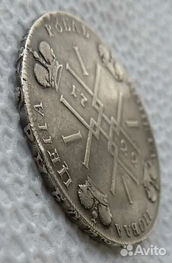 Рубль Петра 1 (R1) 1722 года