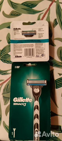 Станок для бритья Gillette mach3 + 9 кассет