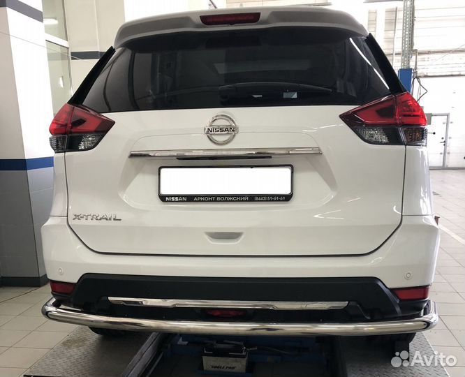 Защита заднего бампера Nissan X-Trail 2018+ (реста