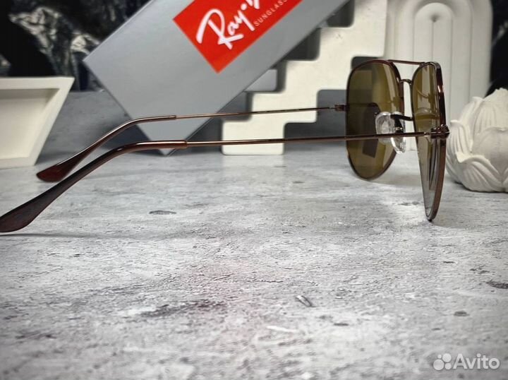 Очки Ray Ban Aviator коричневые