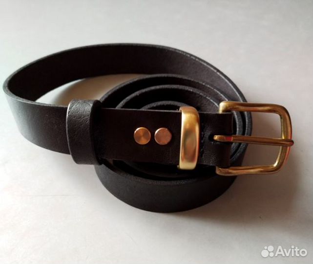 Ремень из натуральной кожи буйвола