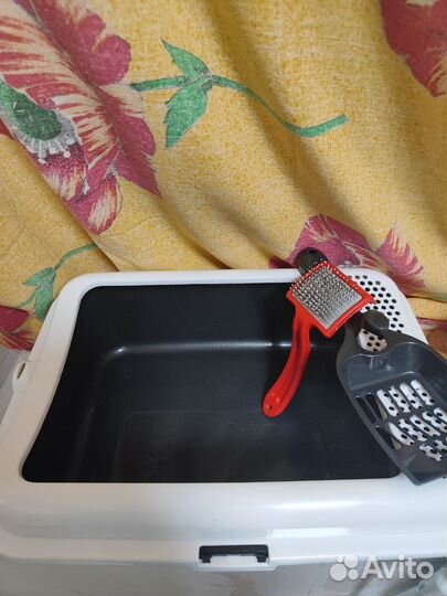 Лоток для кошек большой с бортиками