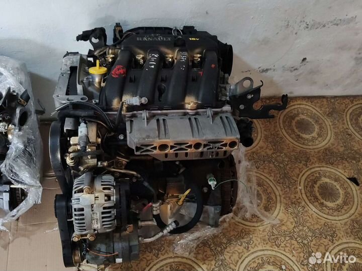 Двигатель к4м largus ларгус,рено renault 16- ти кл